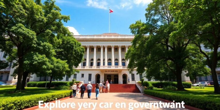 Prédio do governo de SP com pessoas entrando.